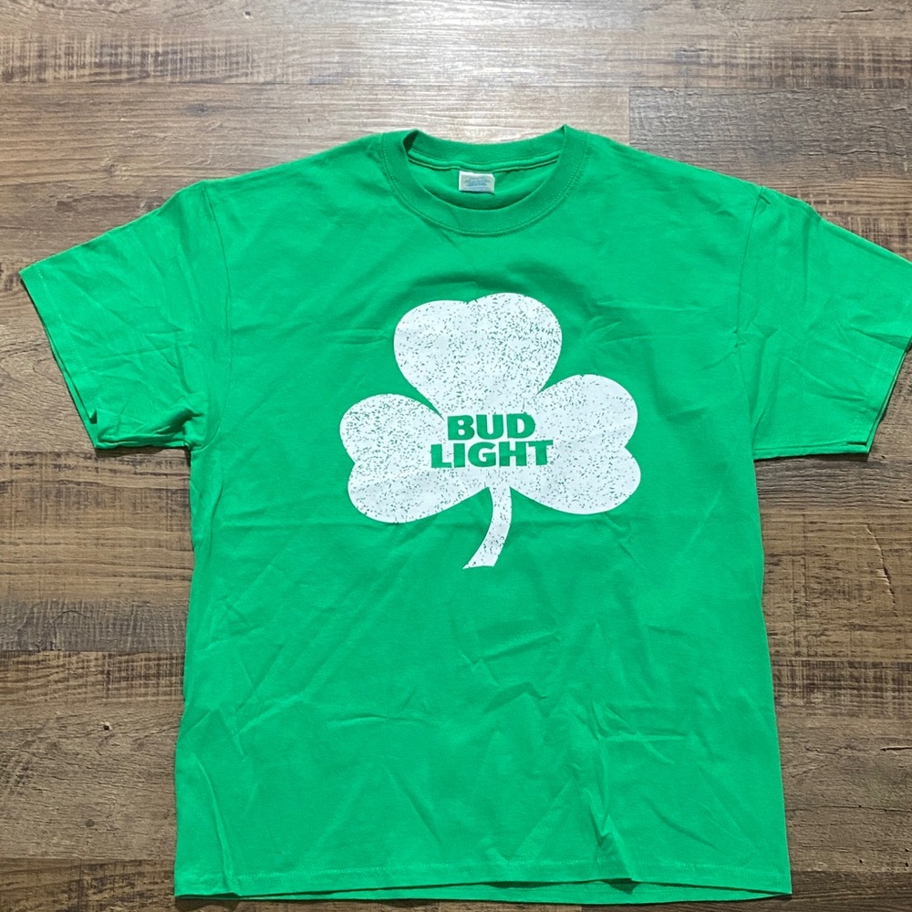 Bud Light Green Men's Short Sleeve Tee